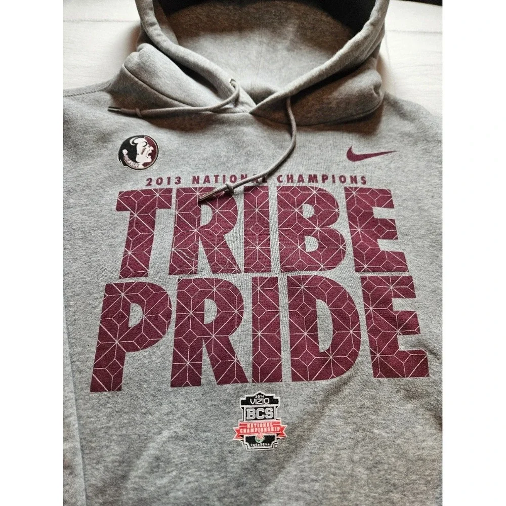 Nike Florida State Seminoles 2013 National Champions Tribe Pride Hoodie Gray XL